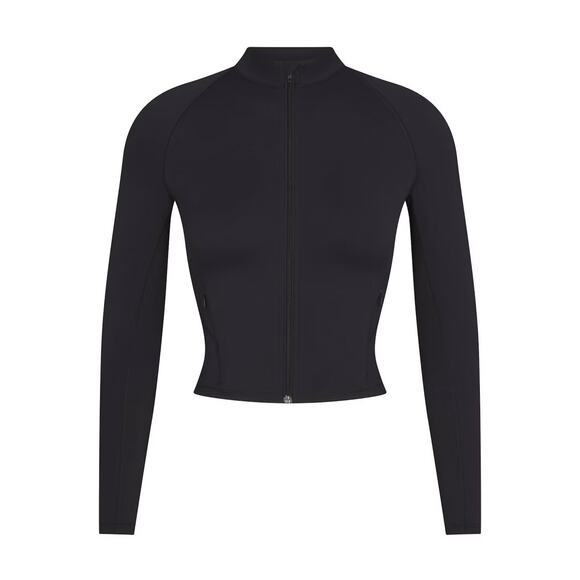 🖤 In Hand Nike X SKIMS Matte Mock Neck Full Zip Jacket Women M - Picture 1 of 5